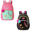 Mochila de Costas Juvenil Escolar Up4You Meninas Chaveiros Volta às Aulas Notebook Estudo Espaçosa Ponto Criativo