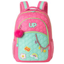 Mochila de Costas Juvenil Escolar Up4You Meninas Chaveiros Volta às Aulas Notebook Estudo Espaçosa Ponto Criativo