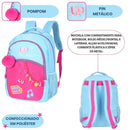 Mochila de Costas Feminina Escolar Passeio Notebook Volta Aulas Menina Juvenil Estilosa Ponto Criativo