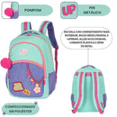 Mochila de Costas Feminina Escolar Passeio Notebook Volta Aulas Menina Juvenil Estilosa Ponto Criativo