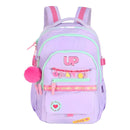 Mochila de Costas Juvenil Up4You Menina Escolar Faculdade Volta às Aulas Espaçosa Pompom Notebook Ponto Criativo