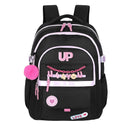 Mochila de Costas Juvenil Up4You Menina Escolar Faculdade Volta às Aulas Espaçosa Pompom Notebook Ponto Criativo