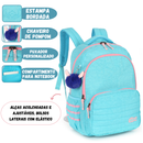 Mochila de Costas Escolar Stitch Disney Juvenil Feminino Organização Espaçosa Volta as Aulas Notebook