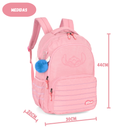 Mochila de Costas Escolar Stitch Disney Juvenil Feminino Organização Espaçosa Volta as Aulas Notebook