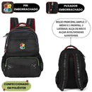 Mochila Costas Harry Potter Preta Juvenil Voltas Aulas Escolar Hogwarts Grifinória Estudo Espaçosa