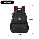 Mochila Costas Harry Potter Preta Juvenil Voltas Aulas Escolar Hogwarts Grifinória Estudo Espaçosa