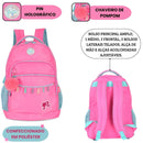 Mochila De Costas Barbie Escolar Preto Pink Infantil Meninas Volta As Aulas Passeio Viagem Durável