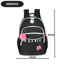 Mochila De Costas Barbie Escolar Preto Pink Infantil Meninas Volta As Aulas Passeio Viagem Durável