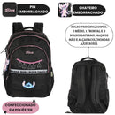 Mochila De Costas Stitch Disney Ohana Escolar Infantil Feminina Volta As Aulas Passeio Estudos Viagem