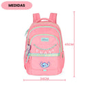 Mochila De Costas Stitch Disney Ohana Escolar Infantil Feminina Volta As Aulas Passeio Estudos Viagem