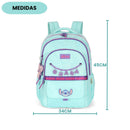 Mochila De Costas Stitch Disney Ohana Escolar Infantil Feminina Volta As Aulas Passeio Estudos Viagem