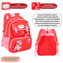 Mochila de Costas Moranguinho Infantil Escolar Passeio Resistente Volta as Aulas Espaçosa Menina
