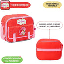 Lancheira Térmica Moranguinho Infantil Menina Escolar Lanche Viagem Passeio Volta as Aula Resistente