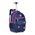 Mochila de Carrinho Mala Bolsa Ciano Rosa Meninas Juvenil Escolar Luluca Clio Megalomania