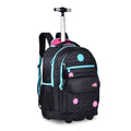Mochila de Carrinho Mala Bolsa Ciano Rosa Meninas Juvenil Escolar Luluca Clio Megalomania