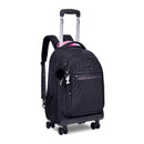 Mochila Carrinho Rebecca Bonbon Preto Rosa Lilás Escolar Juvenil Feminino Meninas Clio Megalomania