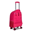 Mochila Carrinho Rebecca Bonbon Preto Rosa Lilás Escolar Juvenil Feminino Meninas Clio Megalomania
