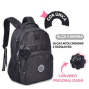 Mochila Costas Rebecca Bonbon Preto Juvenil Feminino Escolar Meninas Clio Megalomania