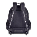Kit Mochila Carrinho Holográfica Rebecca Bonbon Estojo Box Preto Juvenil Escolar Meninas Feminino Clio Megalomania
