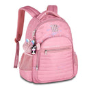 Kit Mochila Costas Rebecca Bonbon Holográfica Rosa Claro Estojo Box Escolar Juvenil Meninas Clio Megalomania