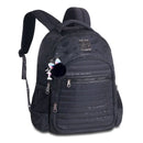 Kit Mochila Costas Rebecca Bonbon Holográfica Preto Estojo Box Juvenil Feminino Meninas Escolar Clio Megalomania