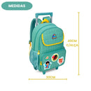 Kit Mochila De Carrinho Lancheira Térmica 3 Palavrinhas Infantil Menino Música Youtube Escolar