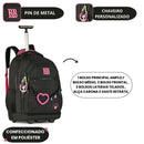 Mochila Carrinho Juvenil Rebecca Bonbon Feminino Escolar Youtuber Volta as Aulas Passeio Viagem Clio