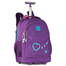 Kit Mochila De Carrinho e Lancheira Térmica Rebecca Bonbon Roxa Feminino Juvenil Volta As Aulas Estudos