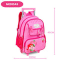Kit Mochila de Rodinha Estojo Box Moranguinho Rosa 100 Pens Escolar Volta as Aulas Infantil Menina
