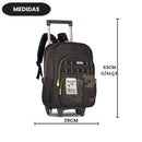 Mochila de Carrinho One Piece Búlssola Volta as Aulas Resistente Espaçosa Infantil Menino Rodinha