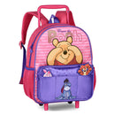 Mochila de Carrinho Ursinho Pool Disney Infantil Volta as Aulas Escolar Resistente Menina Espaçosa