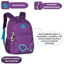 Mochila Costas Rebecca Bonbon Roxa Juvenil Feminina Escolar Volta as Aulas Passeio Viagem Youtuber