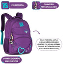 Mochila de Costas Rebecca BonBon Escolar Voltas as Aulas Resistente Juvenil Passeio Estilo Youtuber
