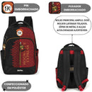 Kit Mochila De Costas e Estojo Duplo 60 Pens Harry Potter Hogwarts Express Juvenil Volta As Aulas Escolar