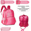Mochila de Costas Princesas Mágicas Interativa Acende Luzes Menina Volta as Aulas Encanto Magia