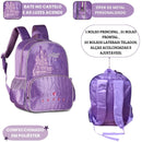 Mochila de Costas Princesas Mágicas Interativa Acende Luzes Menina Volta as Aulas Encanto Magia