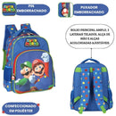 Mochila De Costas Super Mario Bros Luigi Nintendo Infantil Escolar Volta As Aulas Estudos Passeio Viagem