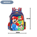 Mochila De Costas Super Mario Bros Escolar Gamer Infantil Volta As Aulas Viagem Passeio Nintendo