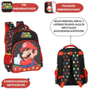 Mochila De Costas Super Mario Bros Luigi Nintendo Infantil Escolar Volta As Aulas Estudos Passeio Viagem