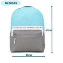 Mochila de Costas Simples Unissex Juvenil Faculdade Escolar Básica Passeio Estudo Volta às Aulas Ponto Criativo