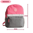 Mochila de Costas Simples Unissex Juvenil Faculdade Escolar Básica Passeio Estudo Volta às Aulas Ponto Criativo