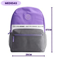 Mochila de Costas Simples Unissex Juvenil Faculdade Escolar Básica Passeio Estudo Volta às Aulas Ponto Criativo