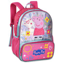 Mochila de Costas Peppa Pig Infantil Menina Volta as Aulas Holográfica Escolar Resistente Passeio