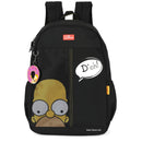 Mochila De Costas Os Simpsons Homer Bart Escolar Juvenil Preto Volta As Aulas Viagem Passeio Estudos