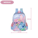 Kit Mochila De Costas e Estojo Duplo Stitch Angel Disney Infantil Escolar Lilo Stitch Volta As Aulas Estudos