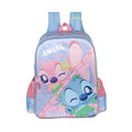 Mochila De Costas Stitch Disney Angel Roxo Azul Escolar Lilo Stitch Infantil Volta As Aulas Estudos Viagem Passeio