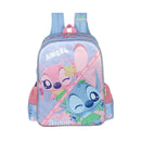 Mochila De Costas Stitch Disney Angel Roxo Azul Escolar Lilo Stitch Infantil Volta As Aulas Estudos Viagem Passeio