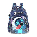 Kit Mochila De Costas e Estojo Duplo Stitch Disney Escolar Azul Infantil Lilo Stitch Estudos Volta As Aulas