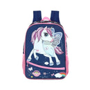 Mochila de Costas Unicórnio Up4You Escolar Azul Rosa Infantil Volta As Aulas Resistente Meninas