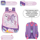 Mochila de Costas Unicórnio Up4You Escolar Azul Rosa Infantil Volta As Aulas Resistente Meninas